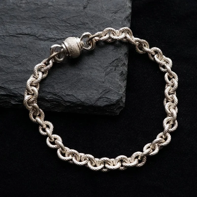 Sailor Cable Twist Bracelet in Sterling Silver