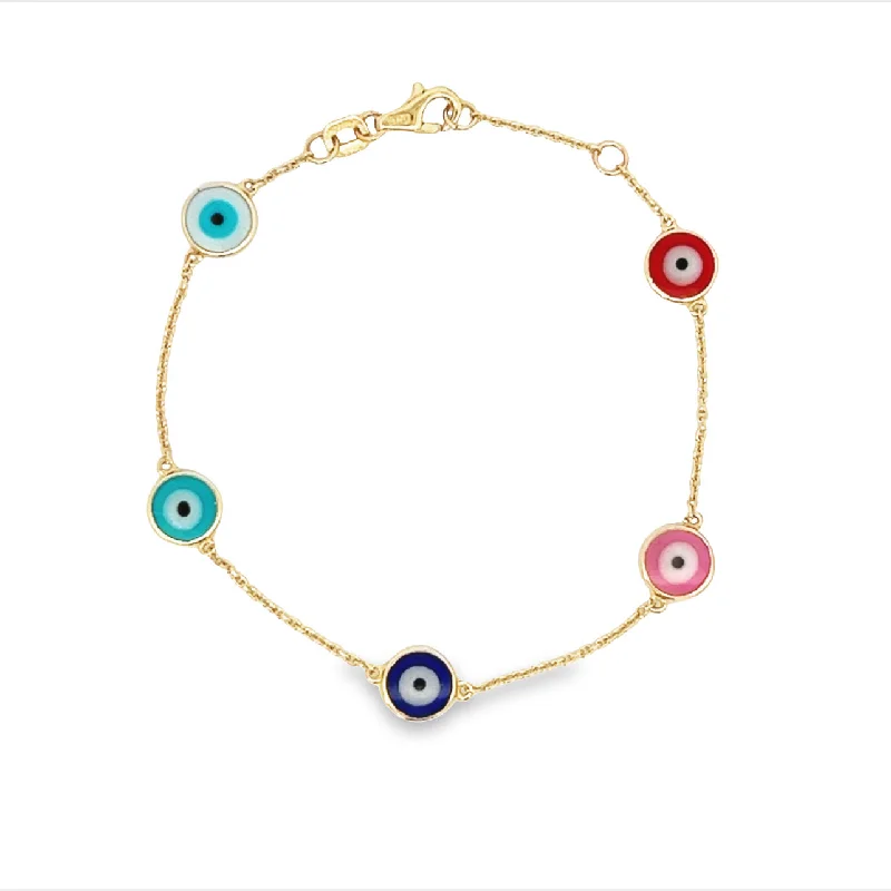 14k Evil Eye Bracelet